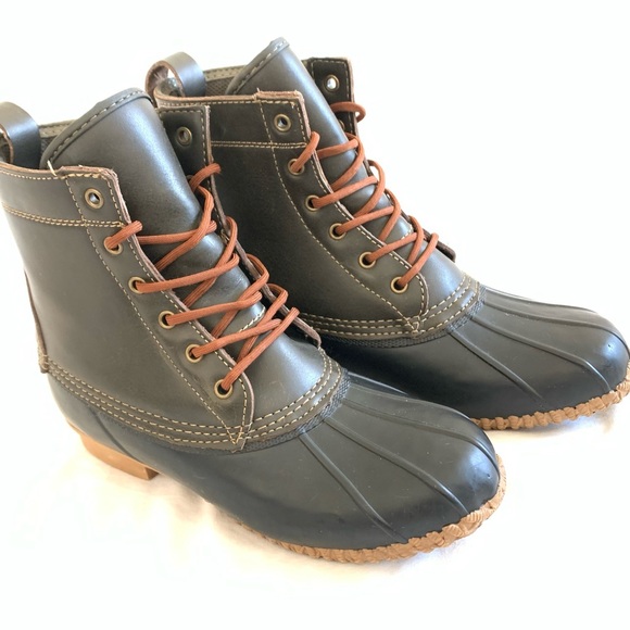 American Eagle Outfitters Shoes - American Eagle Dark Brown Leather Duck Boots